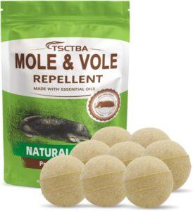Mole Repellent, Vole Repellent Outdoor, Mole Repellent for Lawns, Gopher Repellent, Get Rid of Ground mole, Mole Deterrent for Yard, Groundhog&Mole Control, Effectively and Environmentally