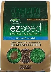 Seed Patch & Repair Sun and Shade Mulch, Grass Seed, Fertilizer Combination for Bare Spots and Repair