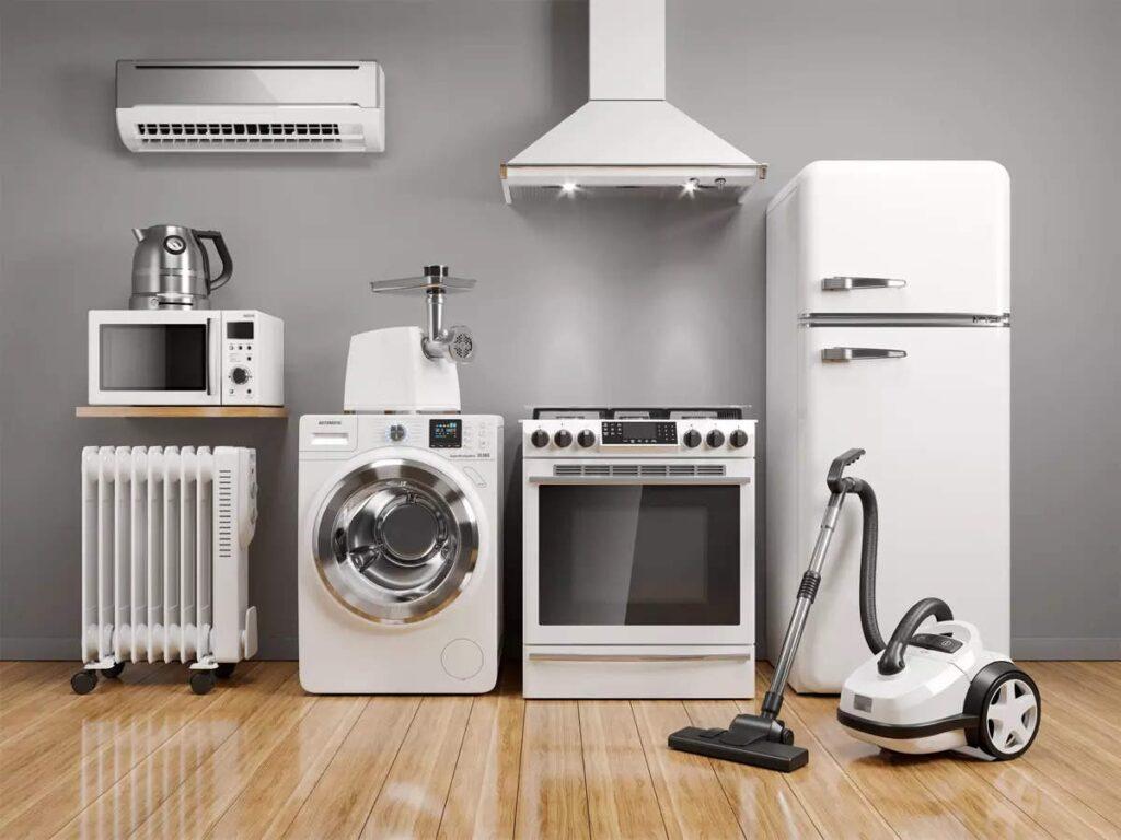 White kitchen appliances