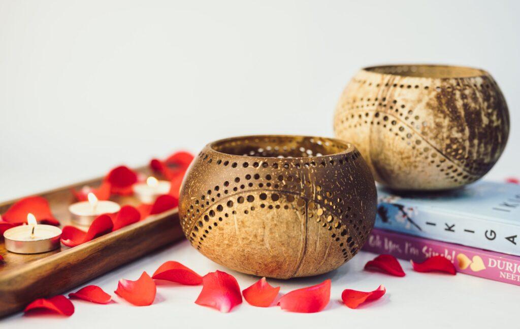 Sustainable Coconut Shell Diyas